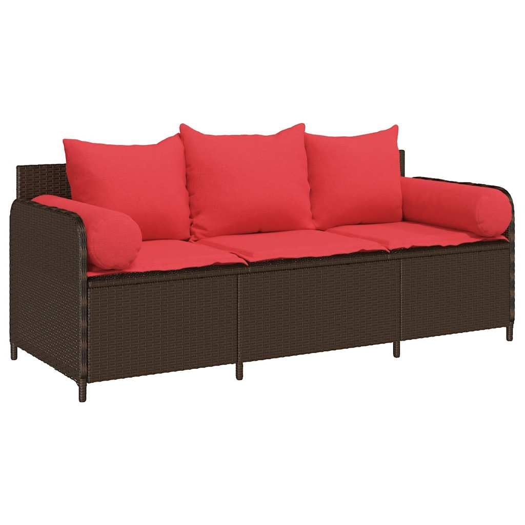 Comfortable Outdoor Relaxation with 3-Seater Patio Sofa