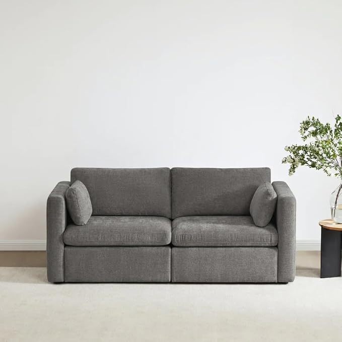 Oversized Modular Sectional Convertible Fabric Sofa Set, FSC Certified Extra Large Sectional Deep Seat Couch for Living Room