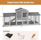 Indoor Rabbit Hutch Outdoor Chicken Coop with PVC Bottom Layer