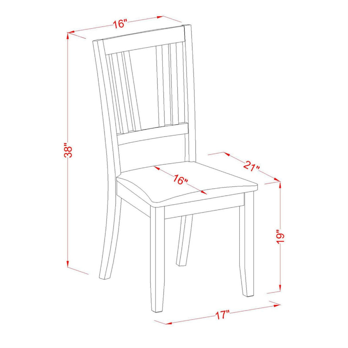 PSDU5-MAH-LC 5 Piece Dining Set Includes a Rectangle Dining Room Table with Butterfly