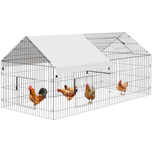 78in Large Wooden Chicken Coop Outdoor Poultry Cage, Chicken House Hen Coop