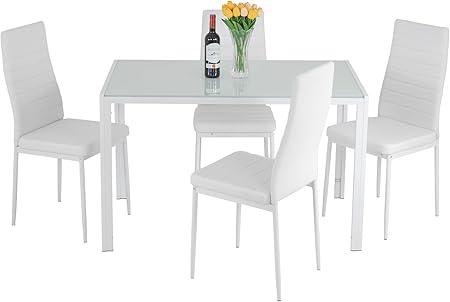 Dining Table Set Glass Dining Room Table Set for Small Spaces Kitchen Table