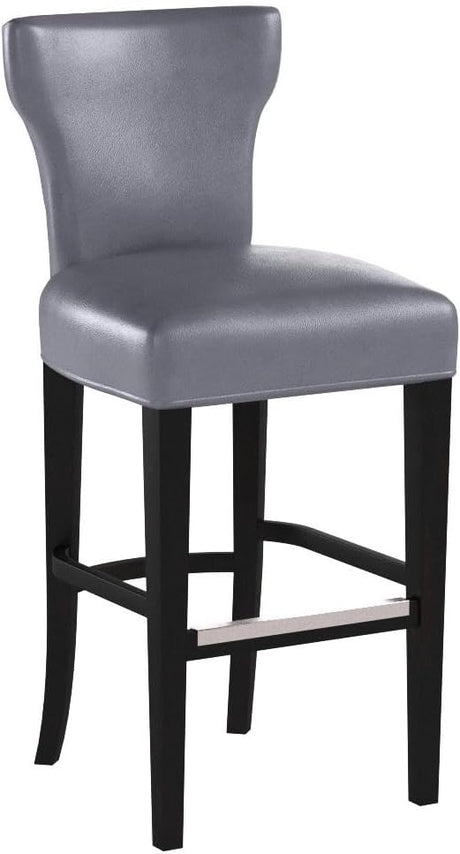 Bella Collection Modern Upholstered Tall Wingback Style Kitchen Bar Stool