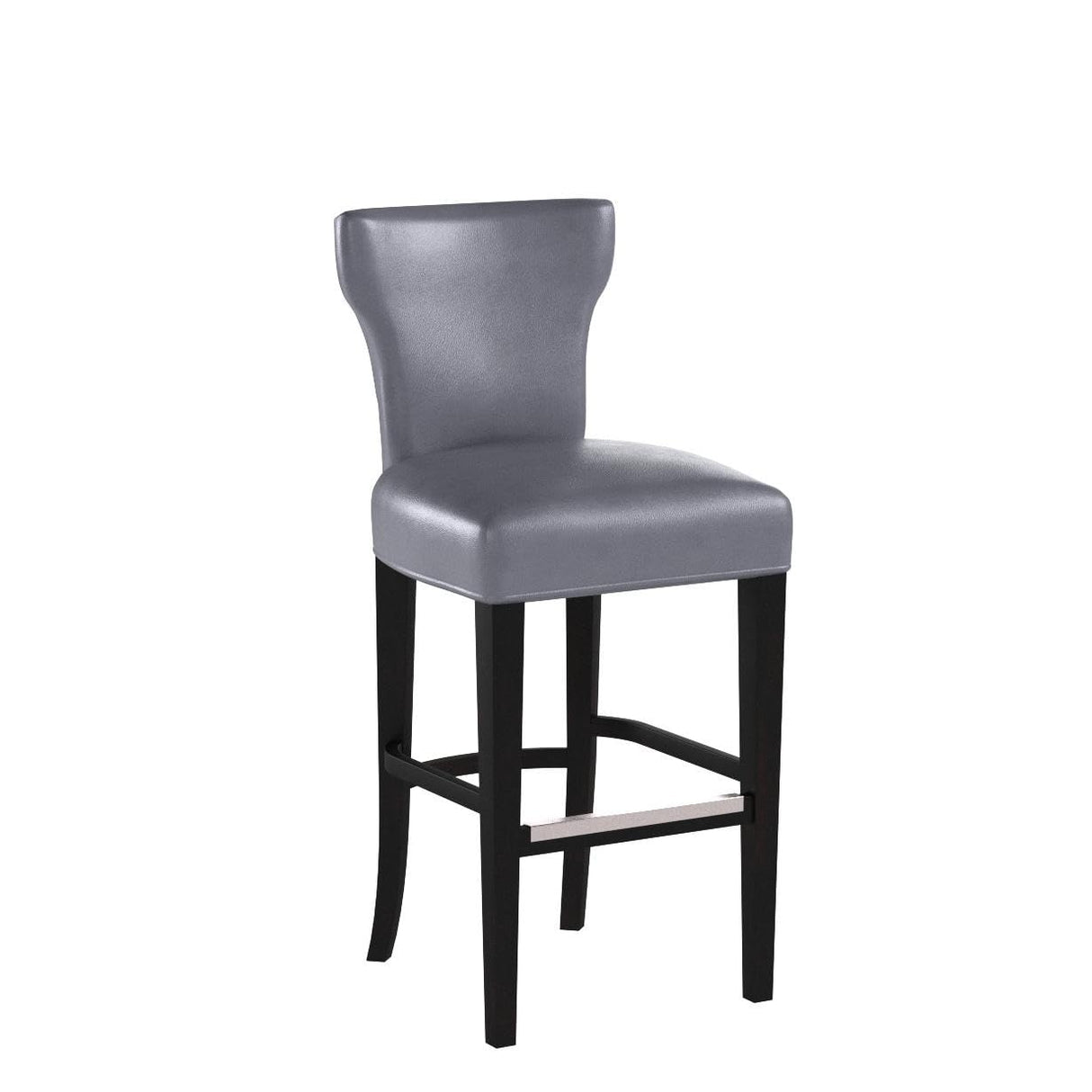 Bella Collection Modern Upholstered Tall Wingback Style Kitchen Bar Stool