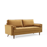 EEI-3764-COG Valour Performance Velvet Sofa, Cognac