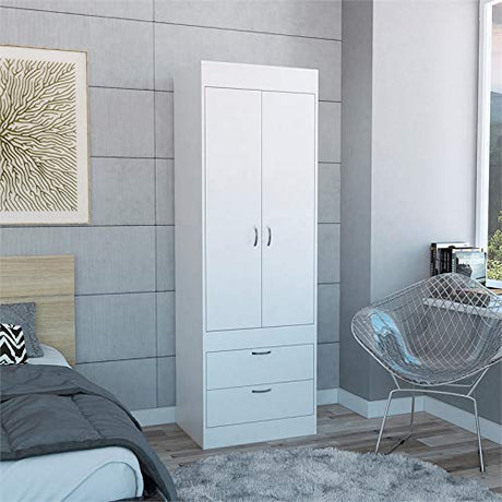 Lisboa 2 Spacious Drawer 2 Door Cabinet Bedroom Armoire