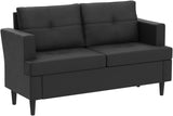 57" Small Loveseat, Velvet Love Seat, Small Couch for Small Spaces