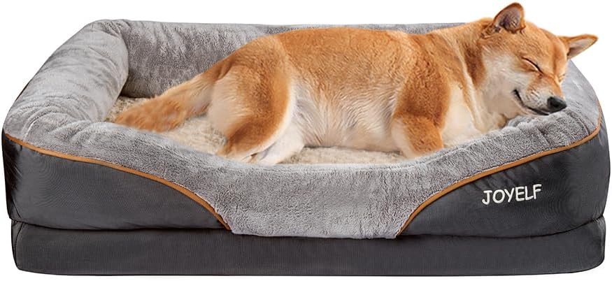 JOYELF XXLarge Memory Foam Dog Bed, Orthopedic Dog Bed & Sofa with Removable Washable Cover Dog Sleeper for Large Dogs