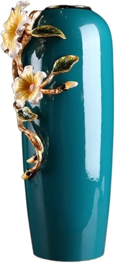 Vase Ceramic Flower Vases Enamel Color Ceramic Vase, Living Room Home Decoration