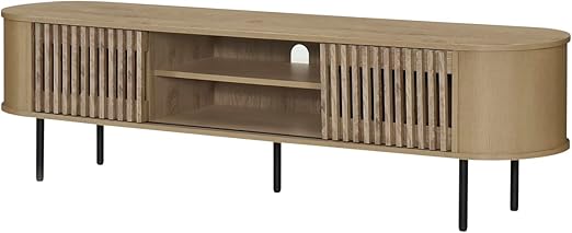 Brax Wood TV Console for TVs up to 82", Walnut