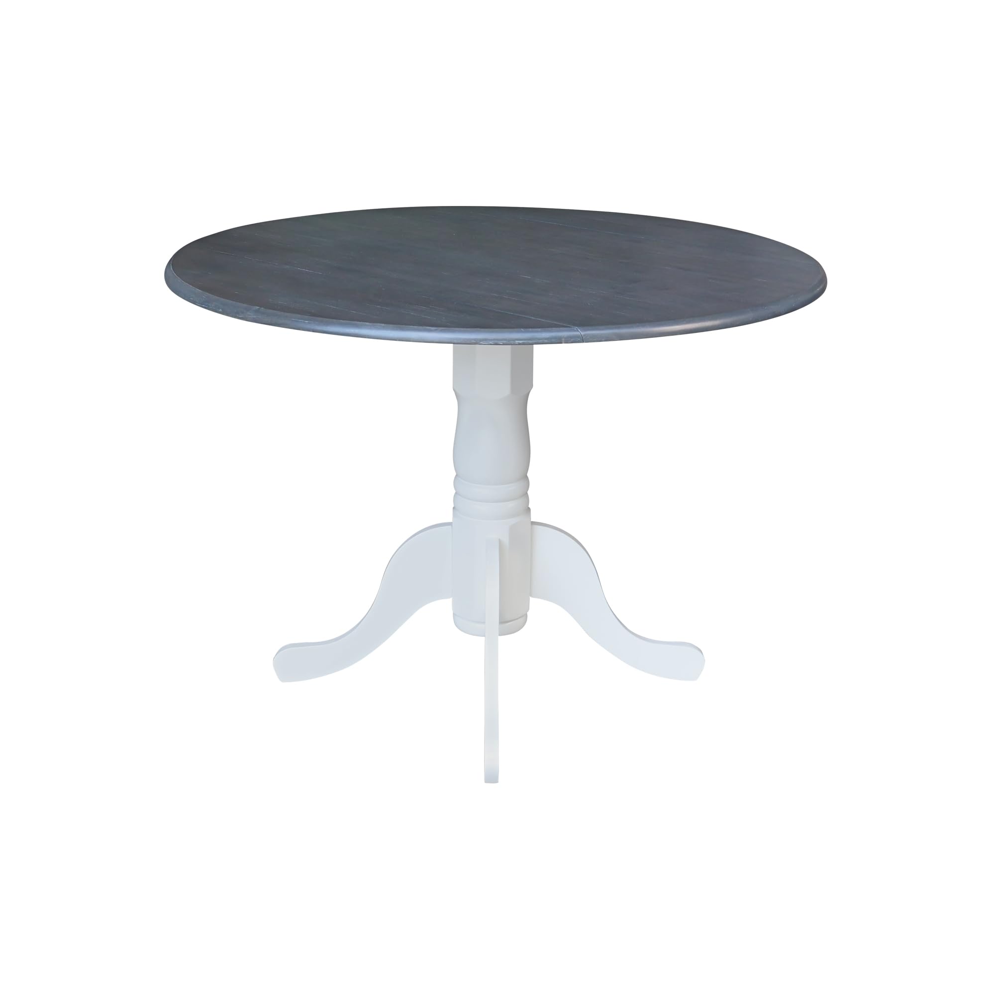 K05-42DP-C10-4 42 in. Dual Drop Leaf Table with 4 Splat Back Chairs-5 Piece Dining Set,