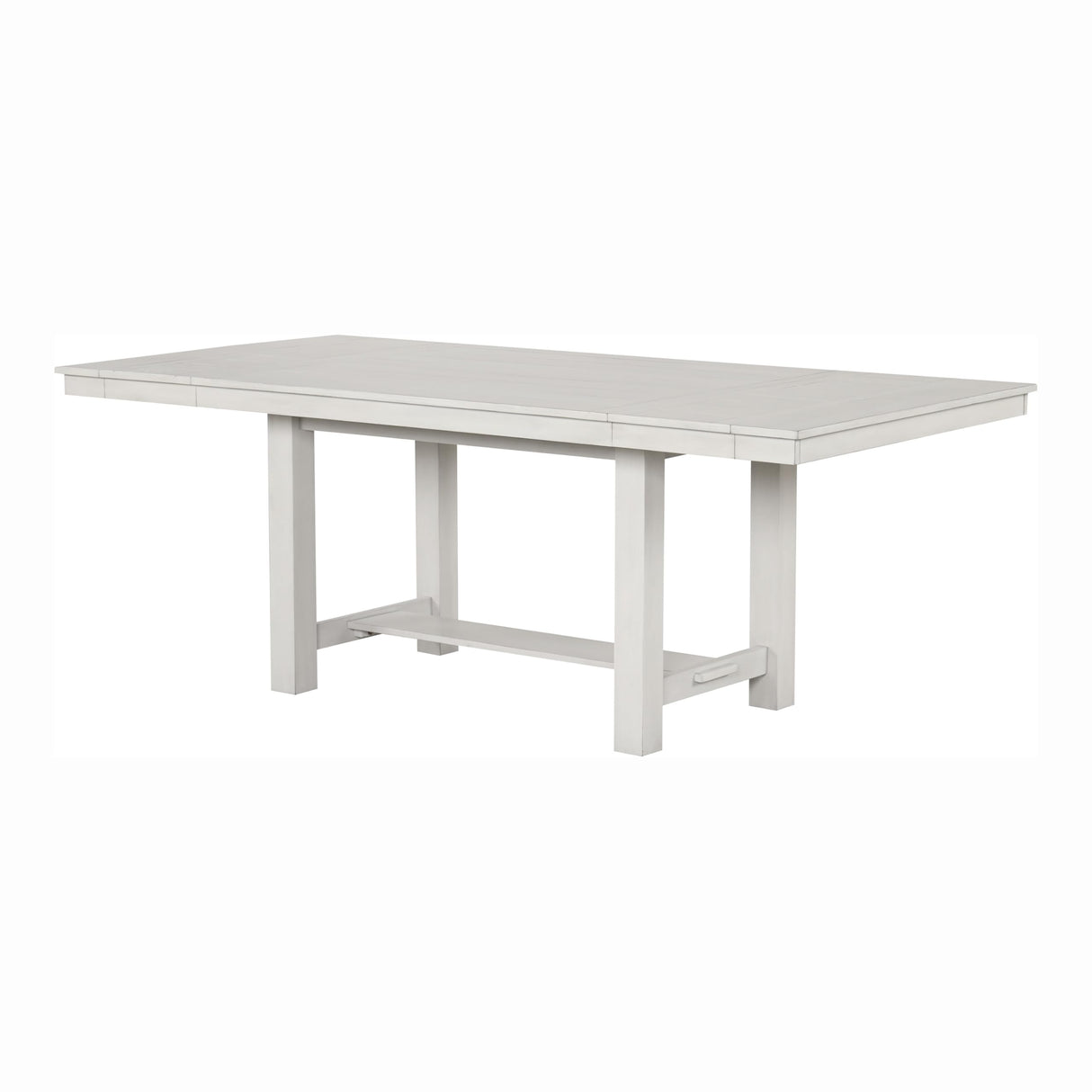 Chalen Farmhouse Wood 84-inch Rectangular Dining Table with Extendable Side Leaf