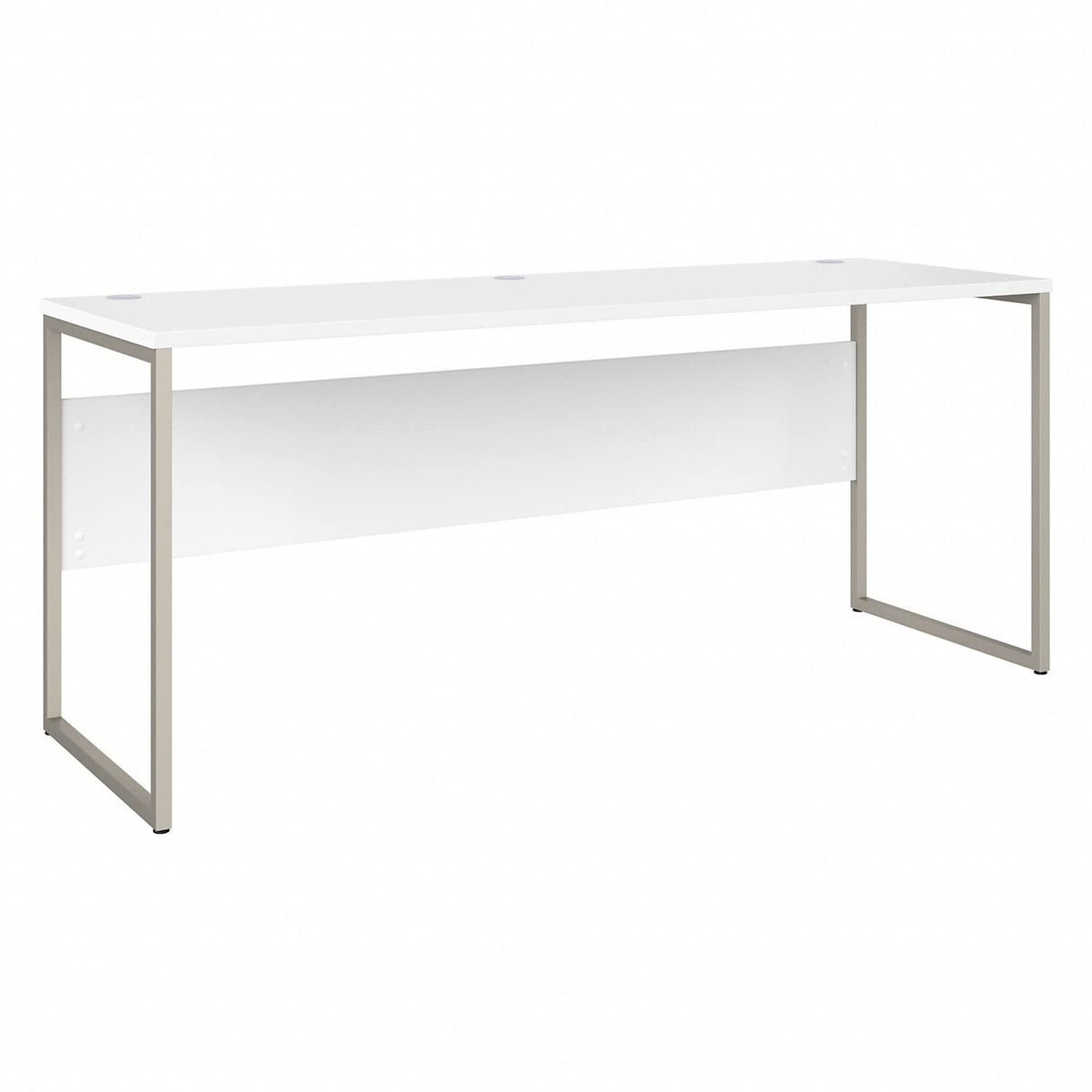 Hybrid 72W x 24D Computer Table Desk with Metal Legs in White