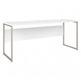 Hybrid 72W x 24D Computer Table Desk with Metal Legs in White