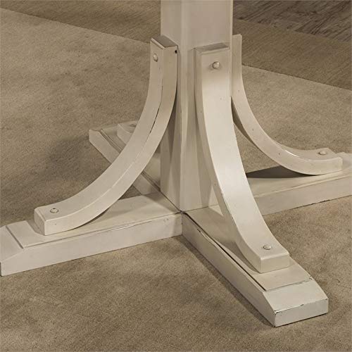 Furniture Hillsdale Clarion Round Counter Height Open Back Stools, Distressed Gray/Sea