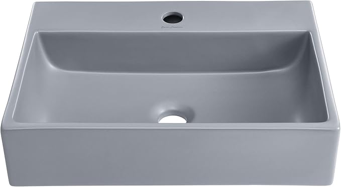 SM-VS203 Claire 20" Rectangle Vessel Sink, Glossy White