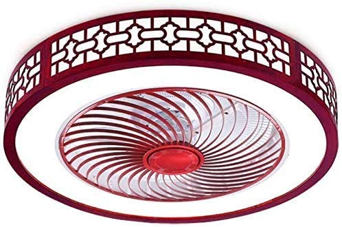 22" Solid Wood Ceiling Fan with LED Light & Remote