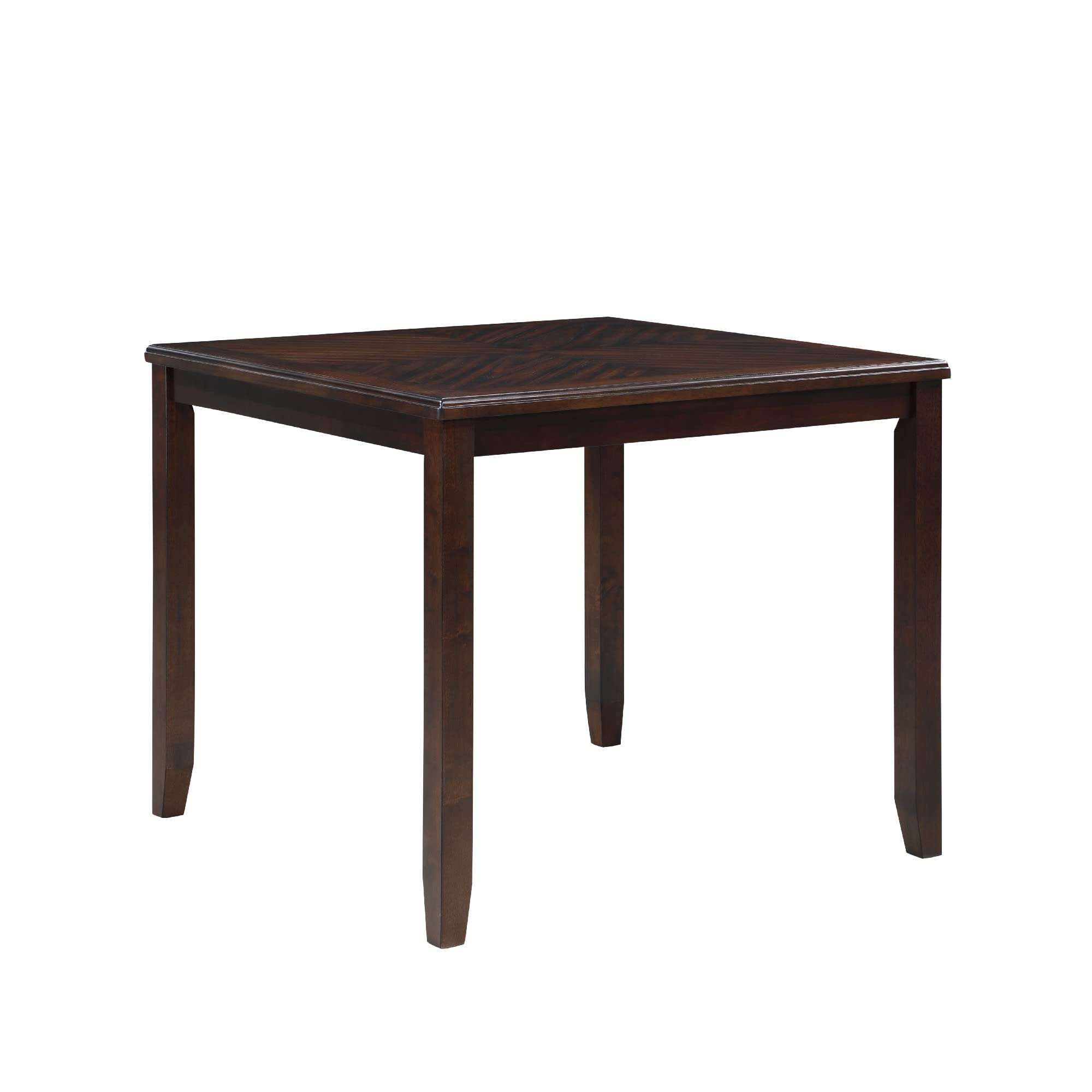 42 Inch 5 Piece Counter Table Set, Brown