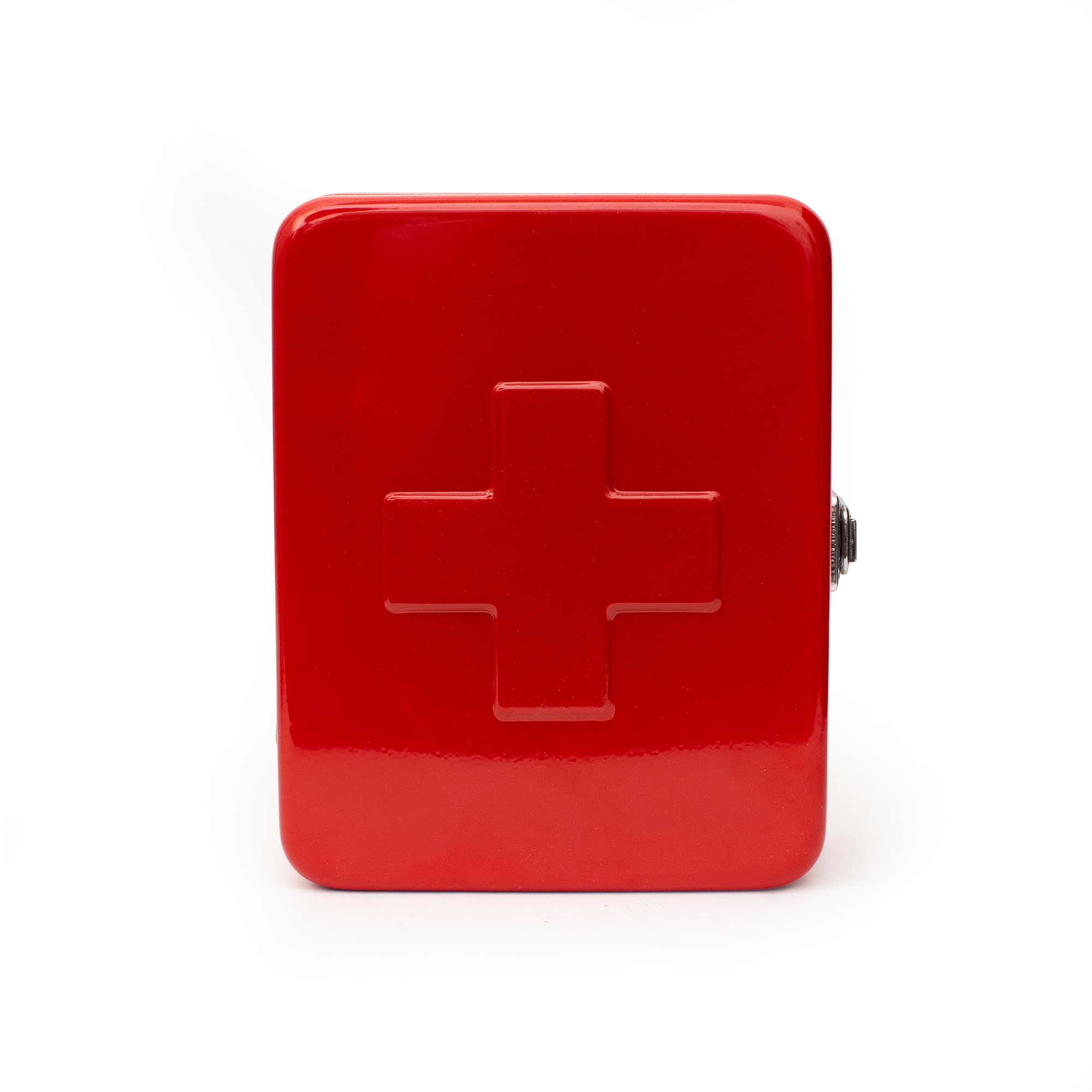 Empty Steel First Aid Kit Case – Multi-Purpose Medical Supply Organizer