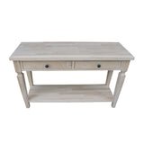 IC International Concepts Vista Console/Sofa, Unfinished Accent Table, 16D x 48W x 30H