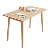 Solid Wood Dining Table Small Rectangle Kitchen Table