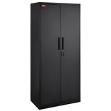 Metal Storage Cabinet, Steel Locking Storage Cabinet with 2 Magnetic Doors and 4