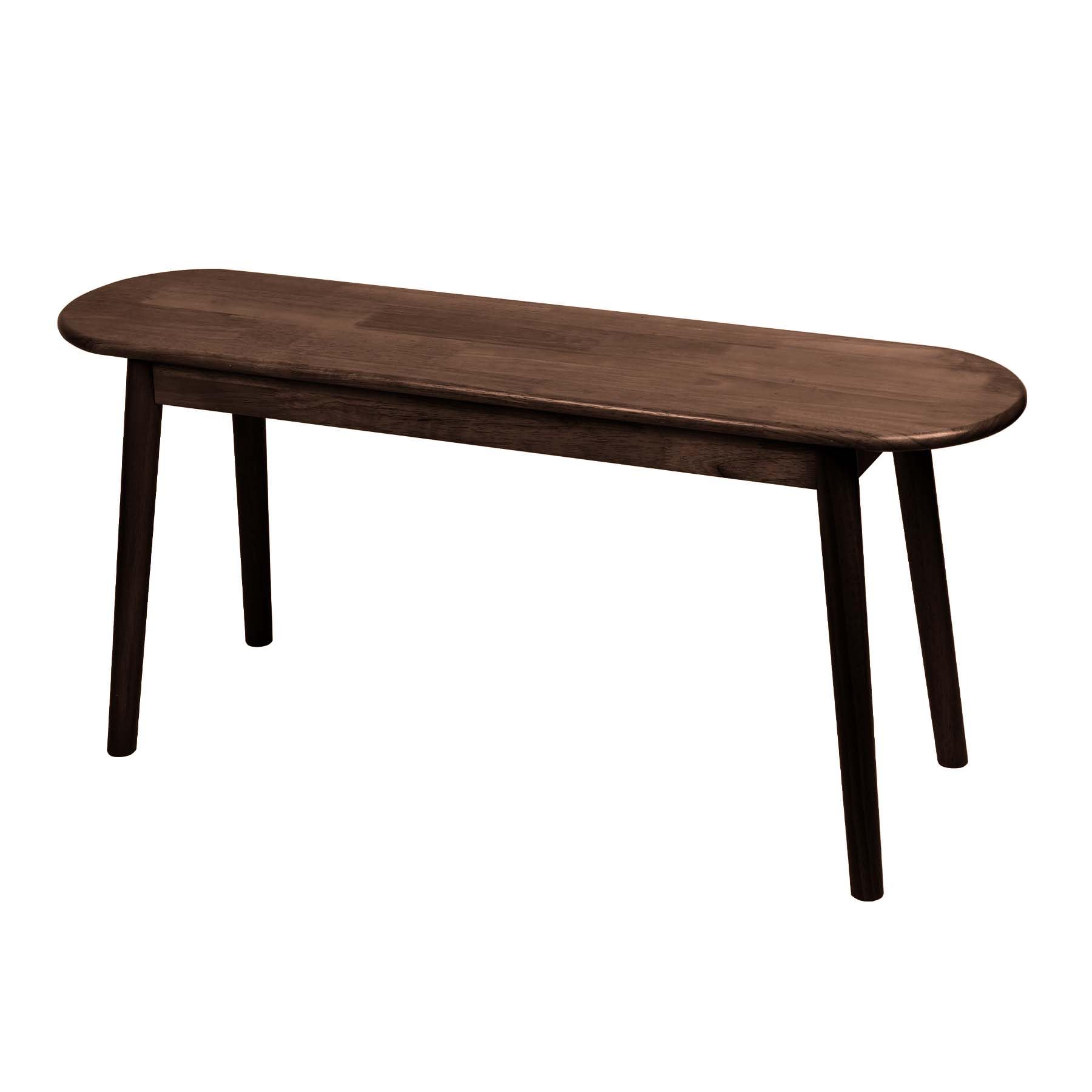 Entryway Bench, Solid Wood Dining Bench, Midcentury End of Bed Bench