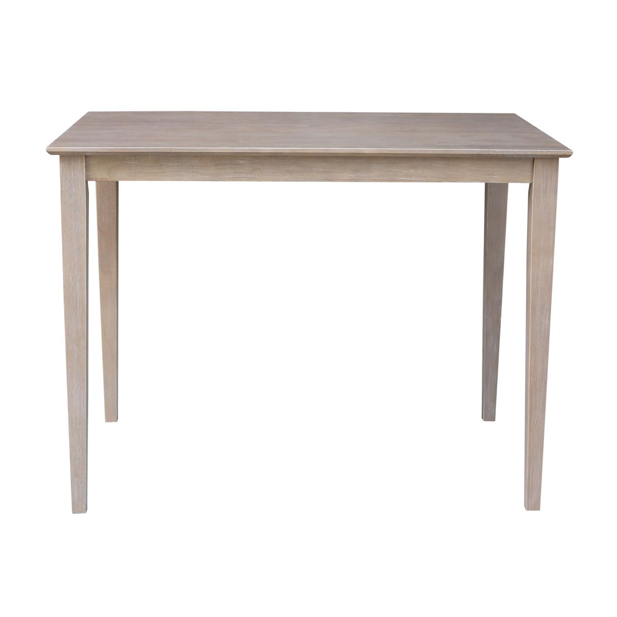 Solid Wood Top Table - Counter Height, Washed Gray Taupe