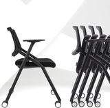 20 Pack Stackable Conference Room Chairs with Wheels and Paddle,