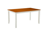 Bloomington Dining Table, White/Honey Oak