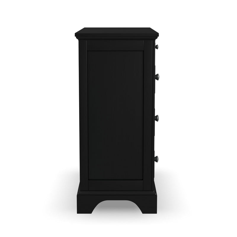 Black Four Drawer Chest by Home Styles