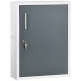 Bathroom Medicine Cabinet with Shelves Inside & On Door, Locking Medical Cabinet