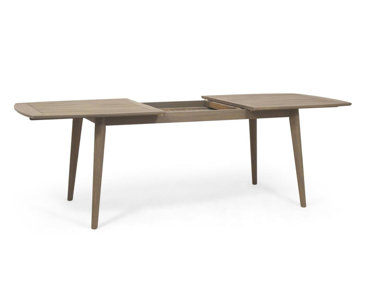 Outdoor Expandable Dining Coffee Table, Acacia Solid Wood Furniture