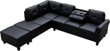 Modern Living Room Furniture Sectional Sofa Set Left Right Chaise Lounge with Storage