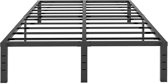 18 Inch Queen Bed Frame, Bed Frame Metal with Round Edge