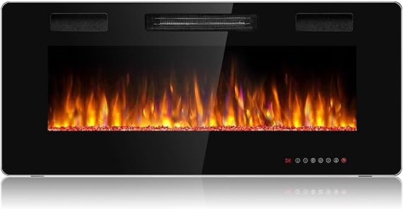 50 Inches Recessed Electric Fireplace