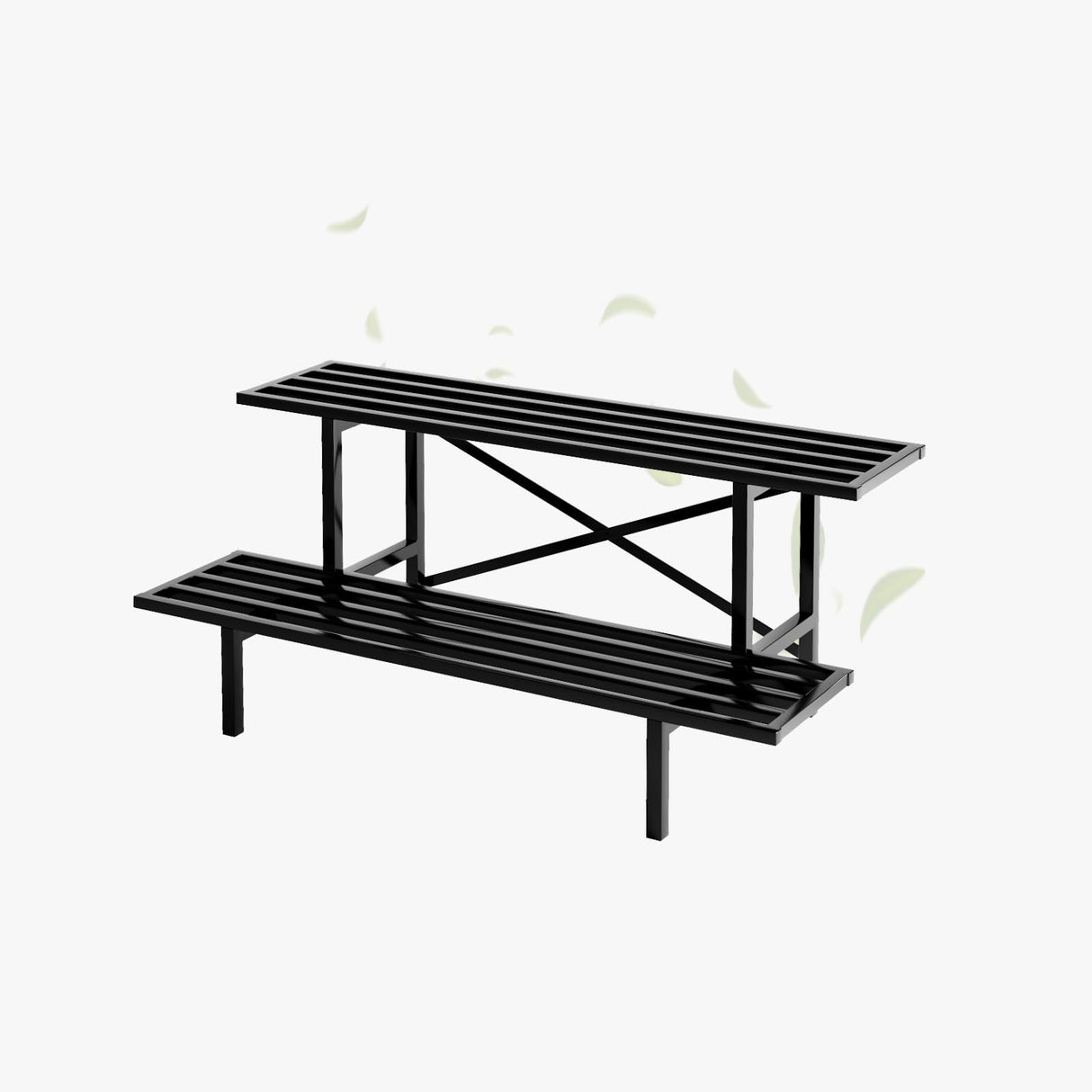 2 Tier Sturdy Metal Plant Stand Heavy Duty Plant Holder for Home Indoor and Outdoor