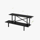 2 Tier Sturdy Metal Plant Stand Heavy Duty Plant Holder for Home Indoor and Outdoor