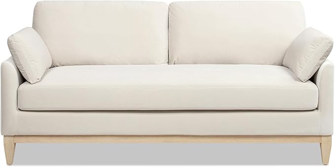 Pasadena 75.5" Modern Farmhouse Sofa, Olive Green Performance Velvet