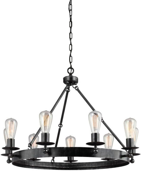 3110209-846 Ravenwood Manor Nine-Light Chandelier Hanging Modern Fixture