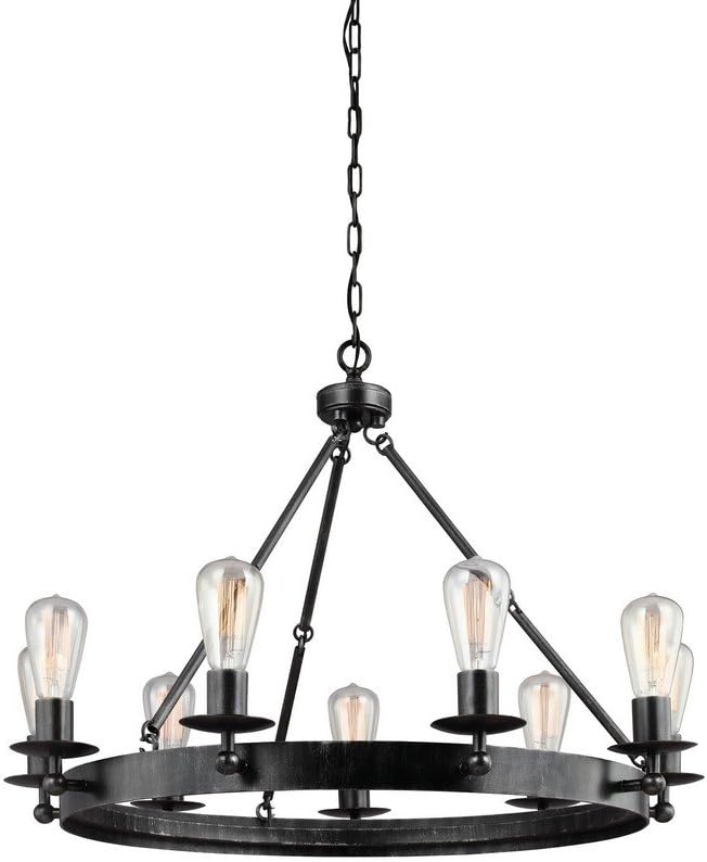 3110209-846 Ravenwood Manor Nine-Light Chandelier Hanging Modern Fixture