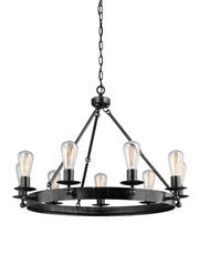 3110209-846 Ravenwood Manor Nine-Light Chandelier Hanging Modern Fixture