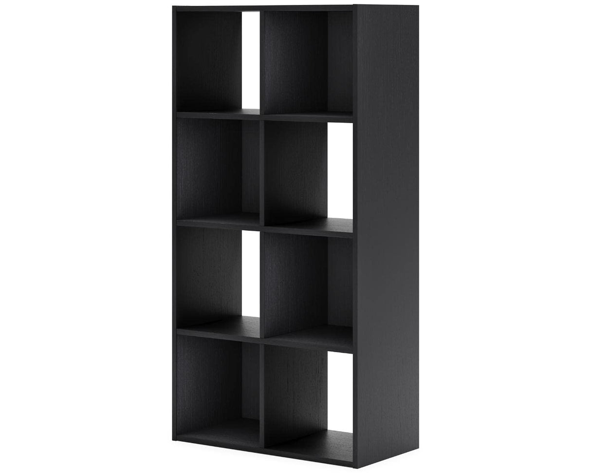 Signature Design by Ashley Langdrew 8 Cube Storage Organizer or Bookcase, Black