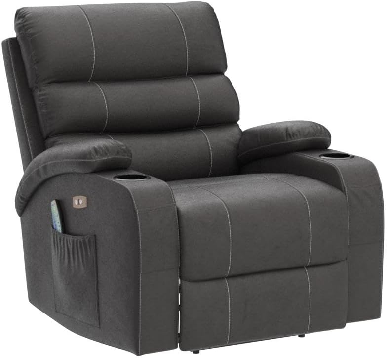 Lift Recliner Chair - Breath Leather Electric Recliner for Elderly - Heavy Duty Reclining