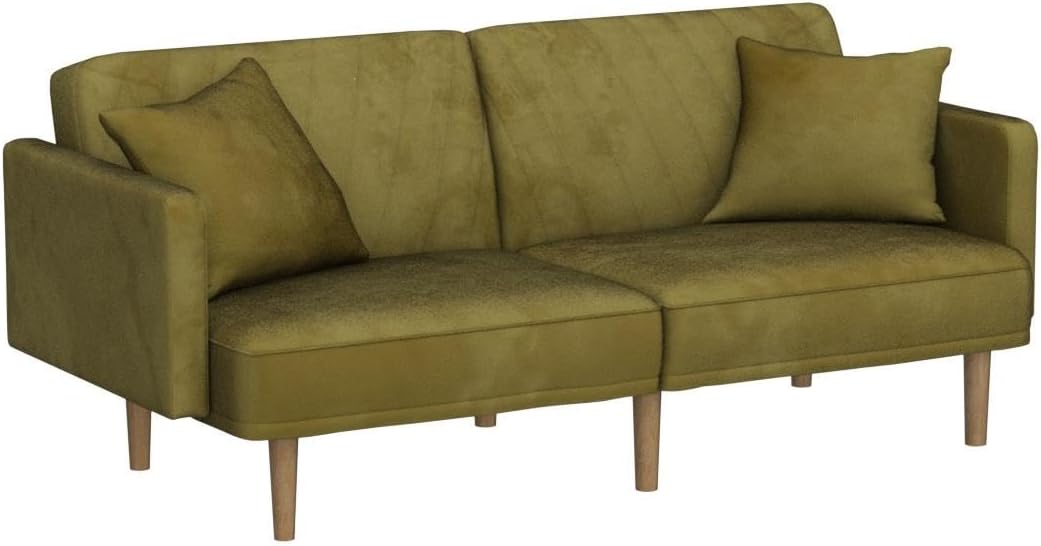 Velvet Couch, Futon Sofa Bed, Sleeper Sofa, Loveseat,Mid Century Modern