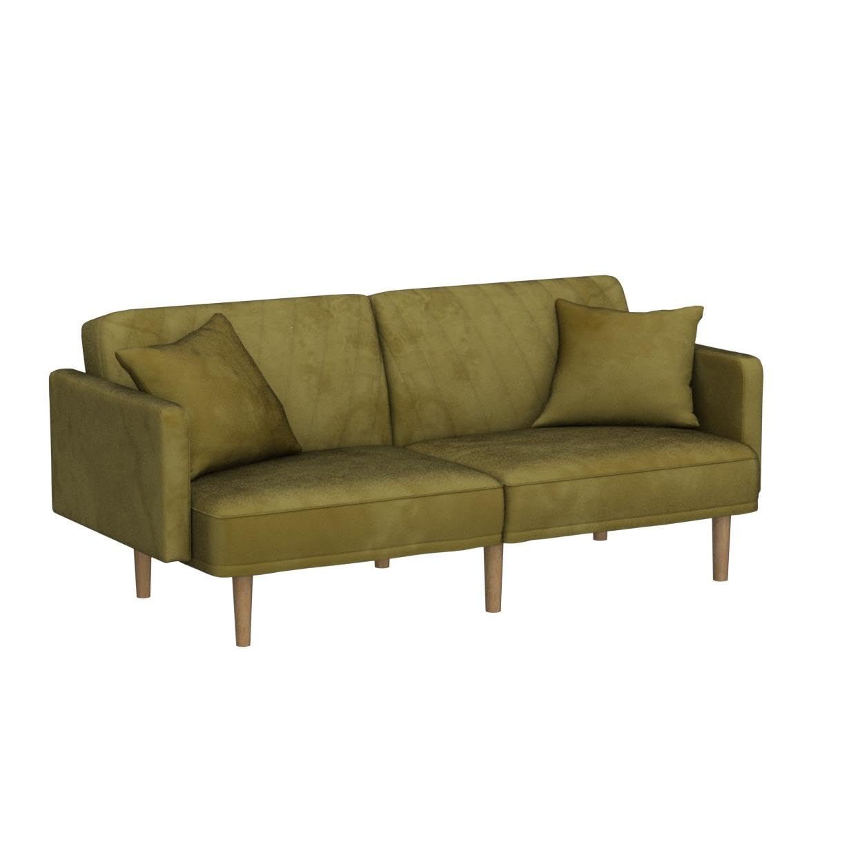 Velvet Couch, Futon Sofa Bed, Sleeper Sofa, Loveseat,Mid Century Modern