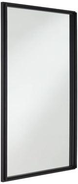 Vega Matte Black 24" x 38" Rectangular Wall Mirror