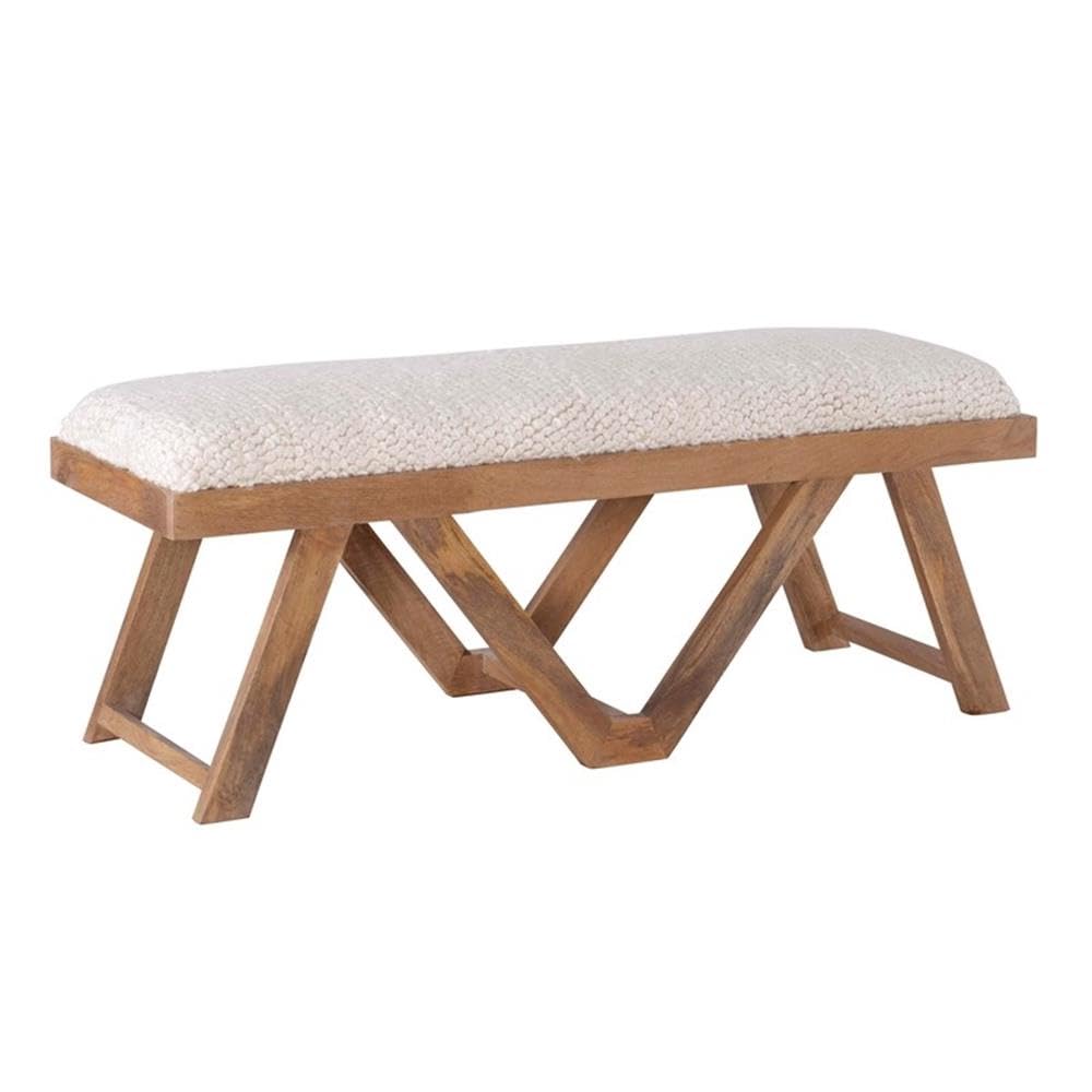 Furniture Linon Bryn Wood Upholstered Bench