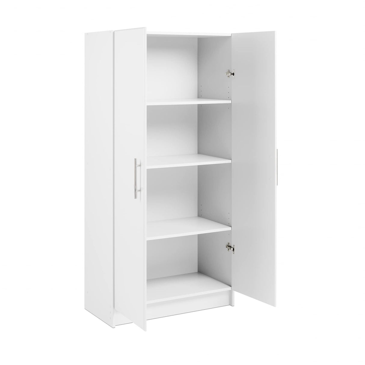 Prepac Elite 32" Storage Cabinet, White Storage Cabinet, Bathroom Cabinet, Pantry Cabinet with 3 Shelves 16" D x 32" W x 65" H, WES-3264