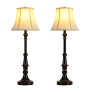 2 Pack Vintage Style Table Lamp, Buffet Table Lamp,Traditional Bedside Lamps